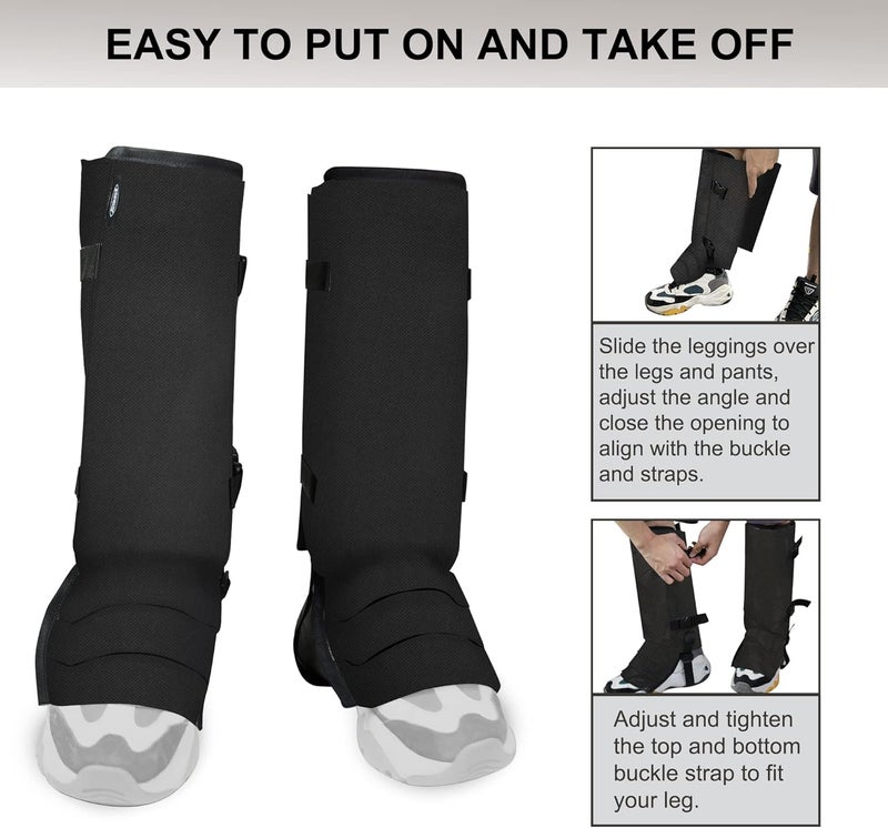 MDSTOP Snake Gaiters Leg Guards, Waterproof Snake Guards, Adjustable Snake Bite Protection for Lower Legs, Snake Chaps for Men&Women - Image 3